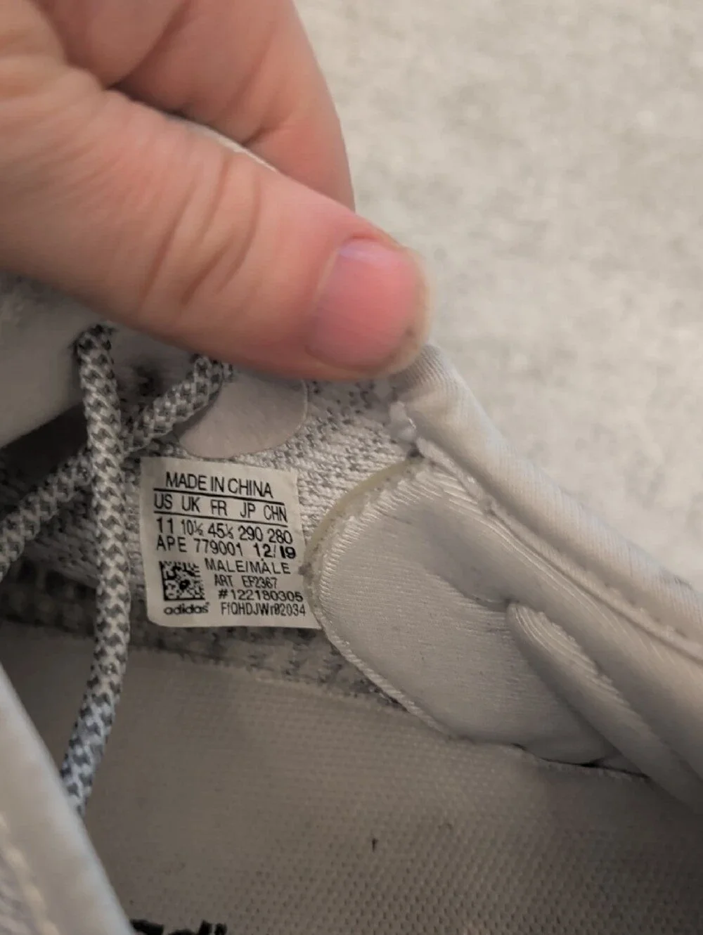 adidas Yeezy Boost 350 V2 — Light Gray and Cream